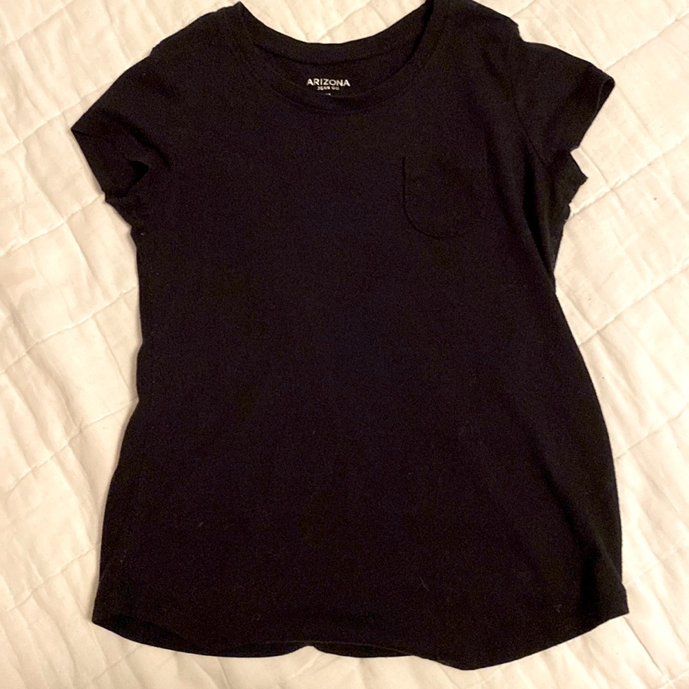 black shirt with pocket